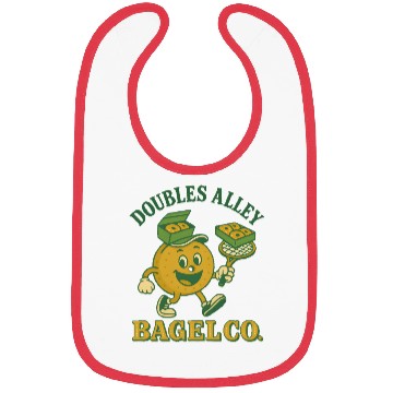 Discover Funny Tennis Humor Bibs - Doubles Alley Bagel Co.