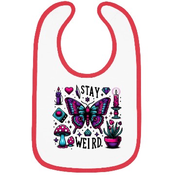 Discover Halloween Stay Weird Bibs