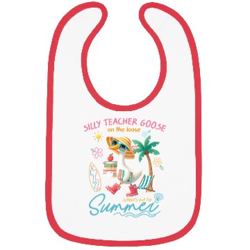 Discover Teacher Silly Teacher Goose Bibs