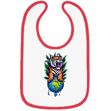 Discover Tiger Earth Embrace ✦ Eco Accessory ✦ Vibrant Bibs
