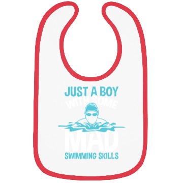 Discover Funny Swim Boy Bibs