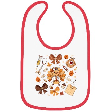 Discover Boho Floral Nurse Thanksgiving Bibs