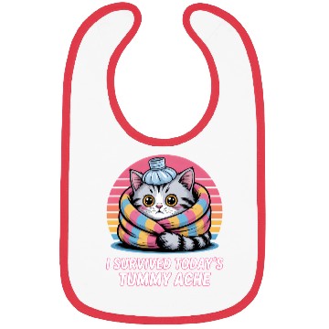 Discover I Survived Today’s Tummy Ache Cat Bibs