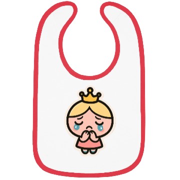 Discover Crying Bubi – Cute Sad Girl Blob Sticker Bibs