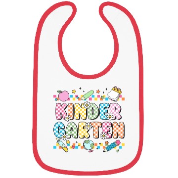 Discover Kindergarten Checkerboard Teacher Bibs