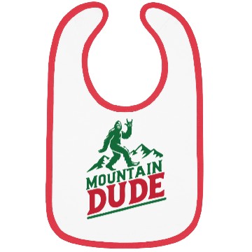 Discover Mountain Dude Bigfoot Hiker Bigfoot Camp Bibs