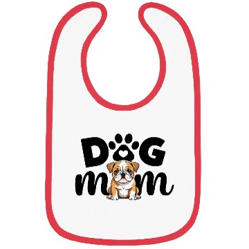 Discover Pug Puppy Dog Mom Dog Lover Bibs