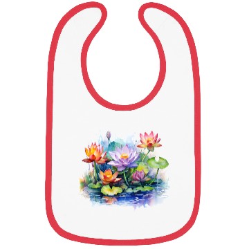 Discover Retro Zen Lotus Buddha Meditate Bibs