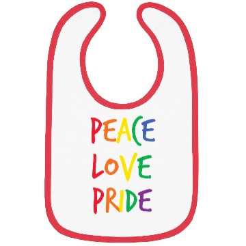 Discover Peace love pride LGBT Bibs