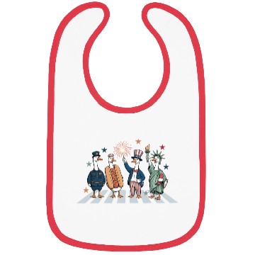 Discover Patriotic Goose 4th of July Silly Goose Bibs
