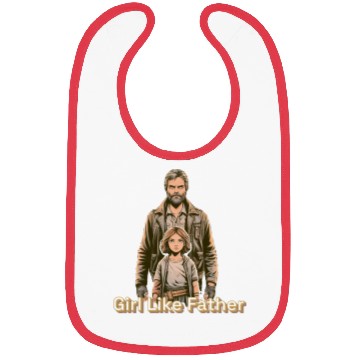 Discover Girl Like Father Bibs