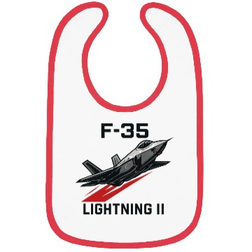 Discover F-35 Lightning II Stealth Fighter Jet Art Bibs
