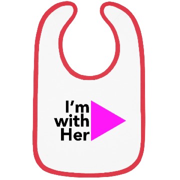 Discover I'm with her (Right Triangle) Bibs