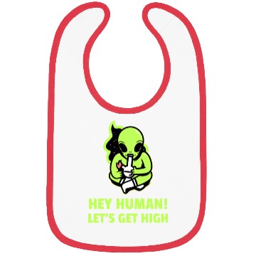 Discover Alien Smoking with Phrase Bibs