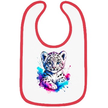 Discover Color Splash Leopard Cub Bibs