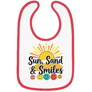 Discover Sun, Sand & Smiles Beach Day Vibes Bibs