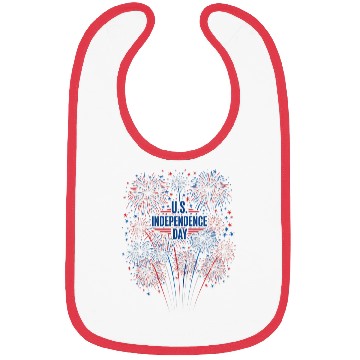 Discover US independance day fireworks Bibs