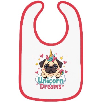 Discover Unicorn Dreams Bibs