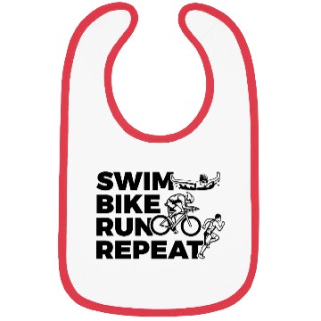 Discover Swim Bike Run Repeat Bibs
