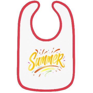 Discover Summer Typography - Summer Design with Splash Elem Bibs