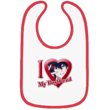 Discover I Love My BF – Cute Minimal Logo Bibs