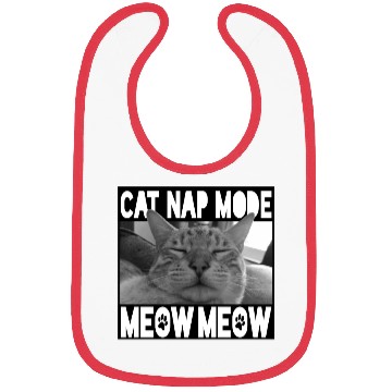 Discover Cute Sleeping Kitty - Meow Meow Bibs