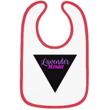 Discover Lavender Menace Black Triangle Bibs