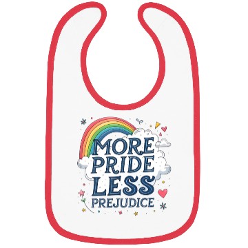 Discover More Pride Less Prejudice Rainbow Pride Month LGBT Bibs