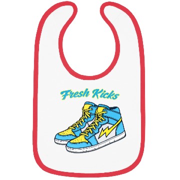 Discover Fresh Kicks Lightning Bolt Sneakers Retro 80s Bibs