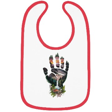 Discover Nature's Hand: Mountain and Forest Magic Bibs
