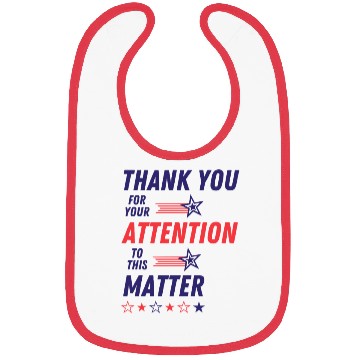 Discover Patriotic Thank You Message Design Bibs