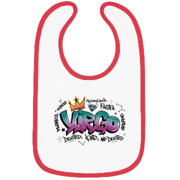 Discover Virgo Graffiti Zodiac Art Bibs