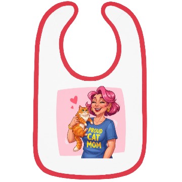 Discover Proud Cat Mom Style Bibs