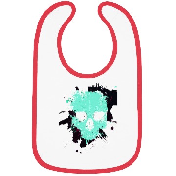 Discover Neon Splatter Skull Bibs