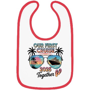 Discover First Cruise 2025 Sunset Sunglasses Design Bibs