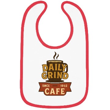 Discover Vintage Coffee Cup Daily Grind Bibs