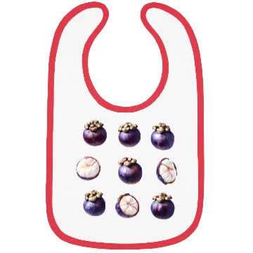 Discover Sweet Mangosteen Tropical Fruit Bibs