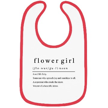 Discover Flower Girl Definition Bibs