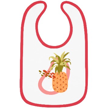 Discover summer time tropical fruit Realistic Pineapple Bibs