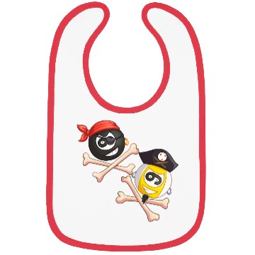 Discover 8-ball & 9-ball pirate duo (Pocket) Bibs