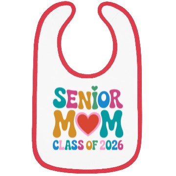 Discover Senior Mom Class of 2026 Celebration Design Bibs