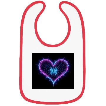 Discover Neon Spider‑Web Heart Bibs