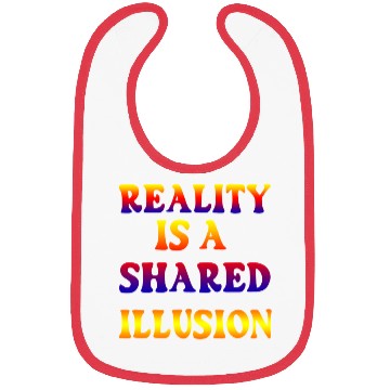 Discover Vivid Psychedelic Illusion Text Bibs