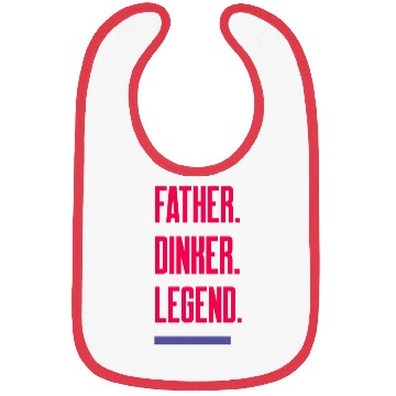 Discover Father. Dinker. Legend. - Dad Pickleball Bibs