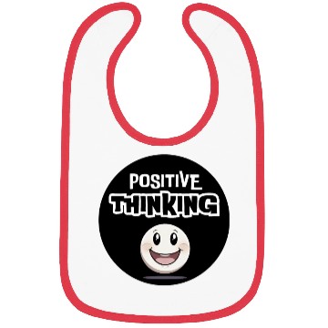 Discover Smiling Character Positive Thinking Design Bibs