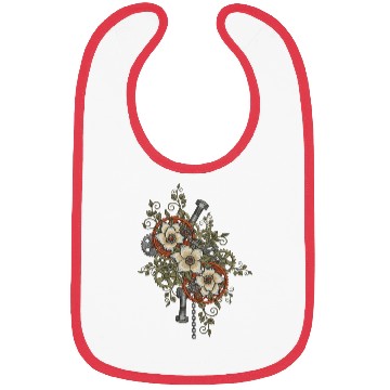Discover Steampunk Floral Gears Bibs