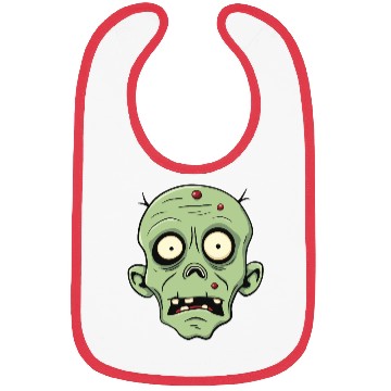 Discover Zombie With Big Red Pimples Bibs