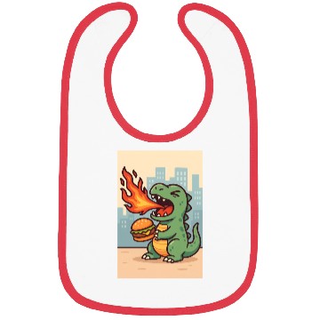 Discover Angry dino Bibs