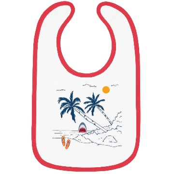 Discover Shark Surprise Beach Vibes Bibs