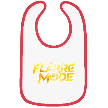 Discover FlareMode – Bold Fiery Typography Design Bibs